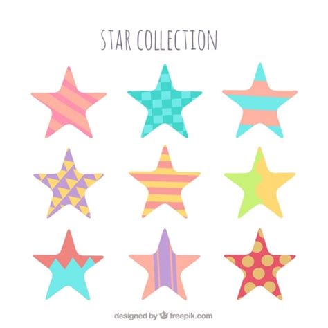 Pack De Estrellas Con Dise Os Abstractos Descargar Vectores Gratis