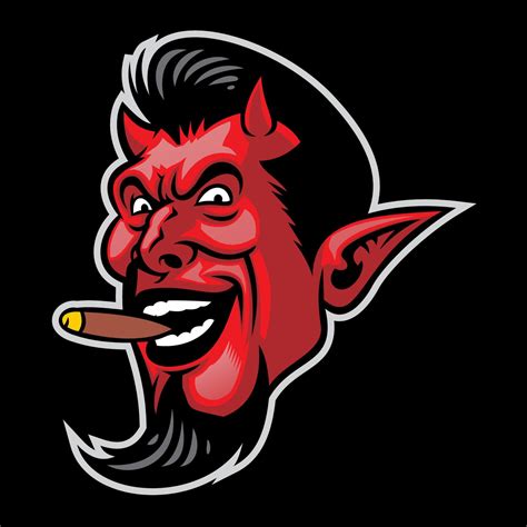 Devil Head Mascot Logo Style Vector Art At Vecteezy