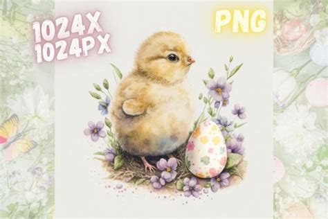 Cute Baby Chick Easter Card Illustration Graphic by Dremari Graphics · Creative Fabrica