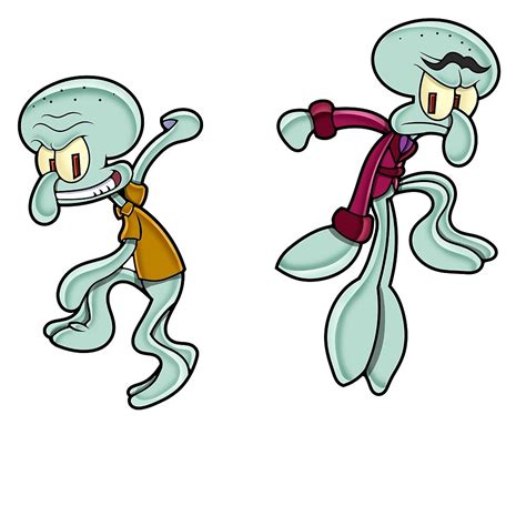 "Squidward & Squilliam" by Clarissa-Arts | Redbubble