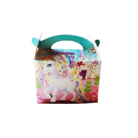 Caja De Regalo Unicornio Paquete X