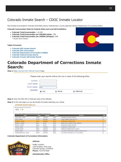 Jail Inmate Locator Colorado - masak