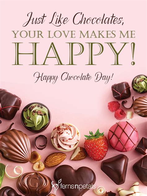 Happy Chocolate Day Quotes | Chocolate Day Messages and Wishes - Ferns ...