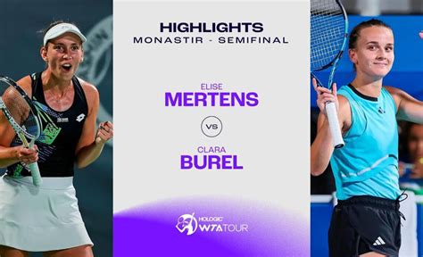 Elise Mertens Vs Clara Burel Monastir Semifinal Wta Match