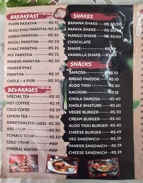 Menu At Food Story Baddi