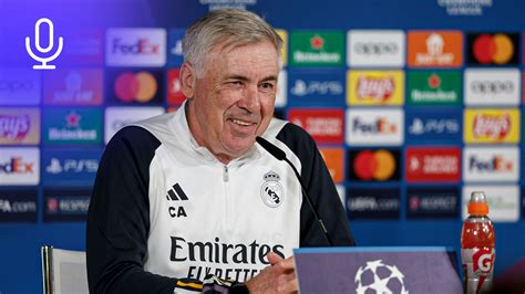 Carlo Ancelotti Pre Real Madrid Manchester City Press Conference CC