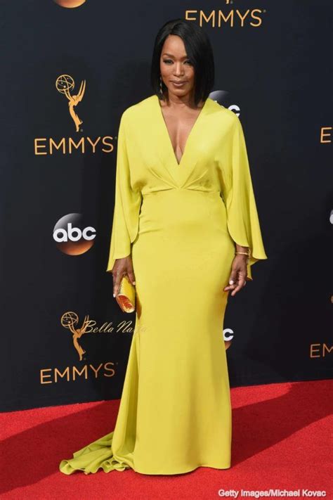 Angela Bassett Emmy Awards Yellow Dress Awards