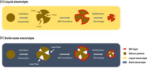 Schematic Illustrations Of The Sei Layer Formation Process On The Newly