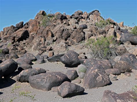 South Side Of The Hill The Painted Rock Petroglyph Site Arizona