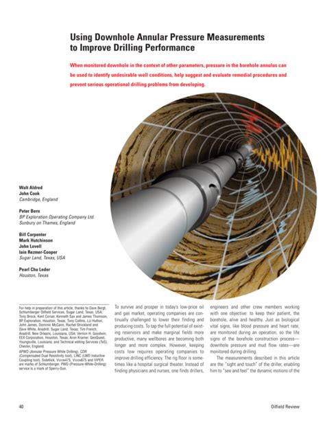 Using Downhole Annular Pressure Measurements