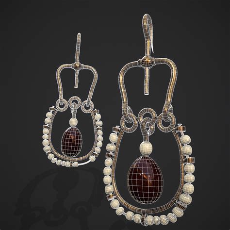 Medieval Byzantine Earrings - 3D Model by Get Dead Entertainment