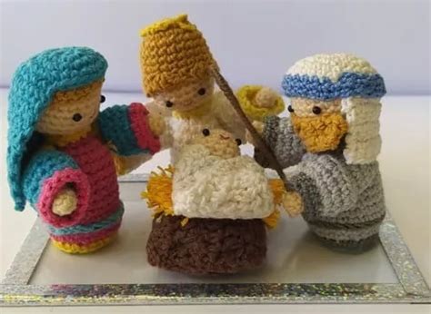 Nacimiento Pesebre Artesan A De Navidad Colecciones Crochet Mercadolibre