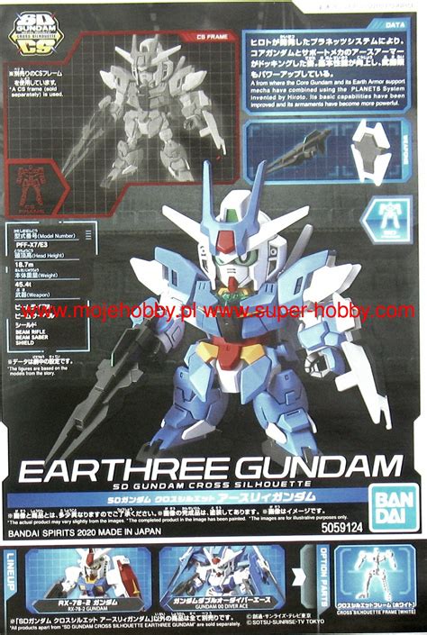 SD Gundam Cross Silhouette Earthree Model Do Sklejania Bandai 59124