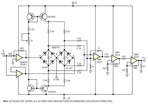 Multiplier Circuit Using Amplifiers Diagram Dc Voltage Doubl