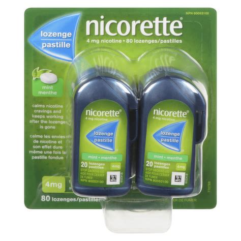 Nicorette - Mint Lozenges 4mg - Save-On-Foods