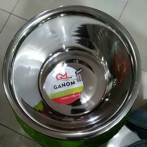 Baskom Stainless Mixing Bowl GANOM 24CM Lazada Indonesia