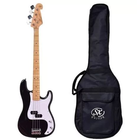 Contra Baixo Sx Precision Bass Spb57 4c C Bag Bb400 Bk Parcelamento Sem Juros