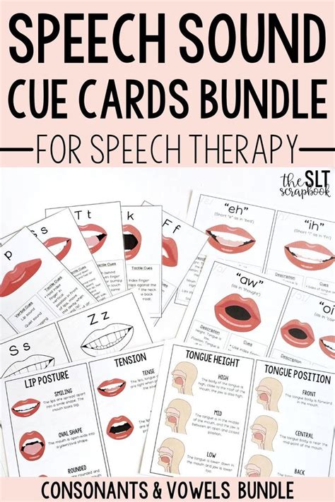 The Speech Cards Bundle For Speech Therapy Is Shown With Text That