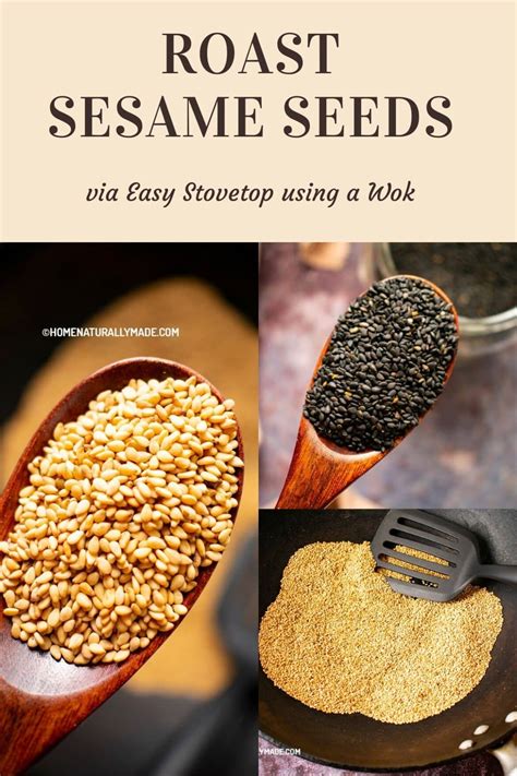 Roast Sesame Seeds Easy Stovetop Using A Wok HomeNaturallyMade