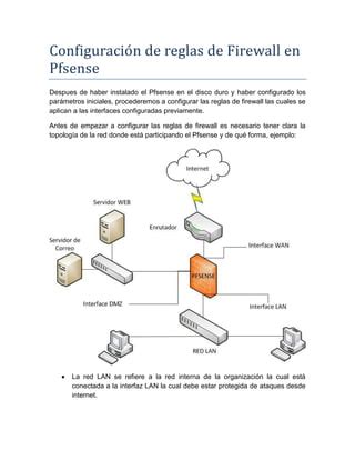 Manual De Usuario De Pfsense Firewall PDF