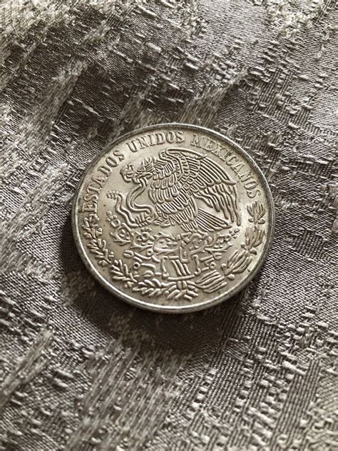 1977 MEXICO Cien 100 Pesos Morelos PLATA PURA 20 Gr LEY 720 Pure