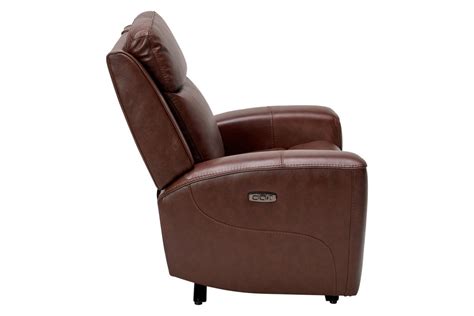 Scorpio Brown Dual Power Leather Recliner