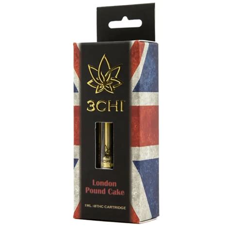 London Pound Cake Delta 8 Pre Filled Vaporizer Cartridge 3Chi