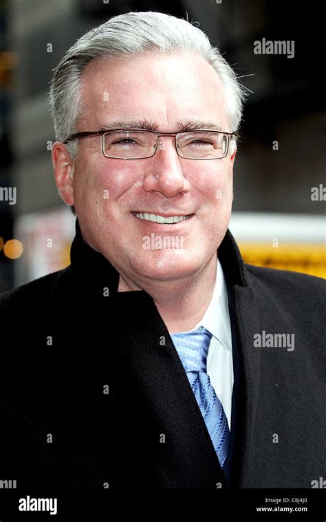 Keith Olbermann Outside The Ed Sullivan Theater For The Late Show