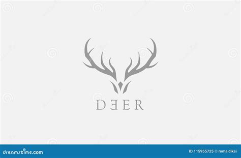 Deer logo stock illustration. Illustration of design - 115955725