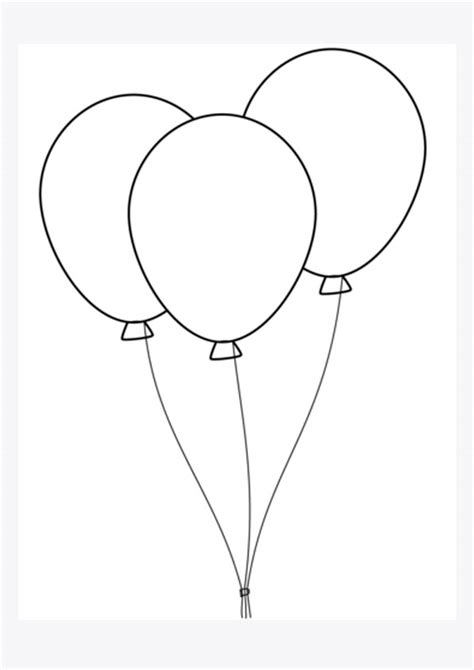 Balloon Coloring Pages