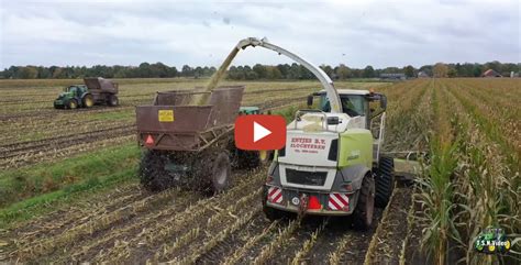 27 Oktober 2021 Mais Oogst 2021 Met De Claas Jaguar 940 Op Rups