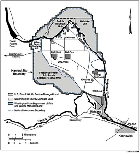 Map of Hanford Reach National Monument. To return to Hanford Reach ...