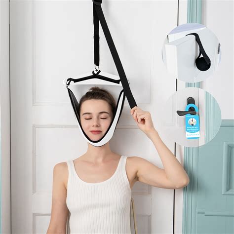 Buy Cervical Neck Traction Device Over Door For Neck Pain Portable