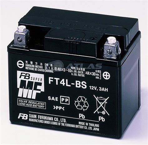 楽天市場古河電池 FURUKAWA BATTERY FT4L BS 液入り充電済み 1年保証 互換YT4L BSアトラスダイレクトショップ