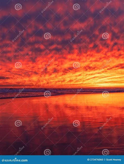 Pink Sky With Cirro Cumulus Clouds Looks Like A Marble Texture Royalty