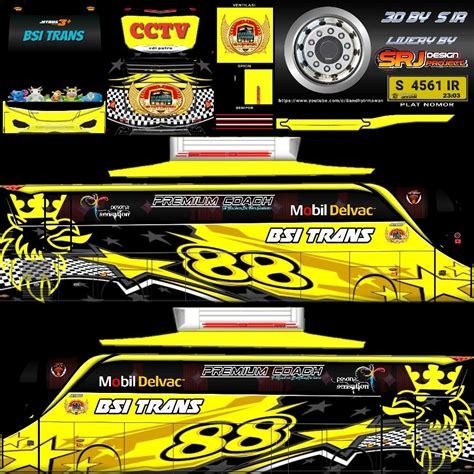 livery template bussid bus simulator indonesia keren