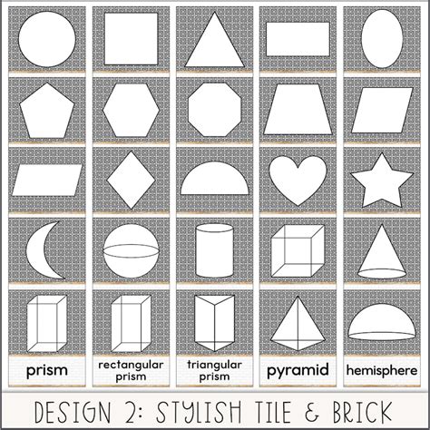 2d And 3d Shape Posters For The Classroom Boho Plants Classroom Decor