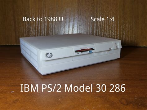 Ibm Ps2 Model 30 286 14 Scale Model With A Box For Small Stuff By