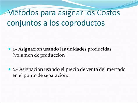 Tema Costos Conjuntos Ppt