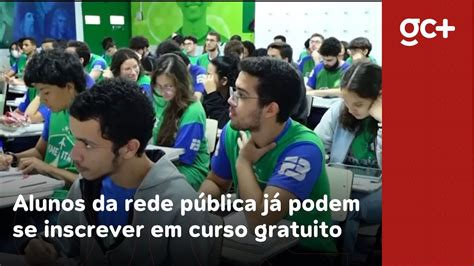 Alunos da rede pública já podem se inscrever em curso preparatório