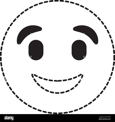 cute smile happy emoticon cartoon expression Stock Vector Image & Art - Alamy