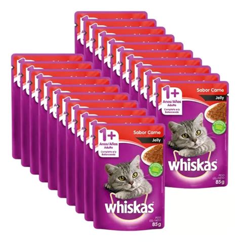 Whiskas Sach Jelly Carne Para Gatos Adultos G Frete Gr Tis