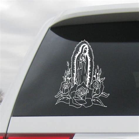 Virgen De Guadalupe Sticker Our Lady Of Guadalupe Vinyl Decal Virgin