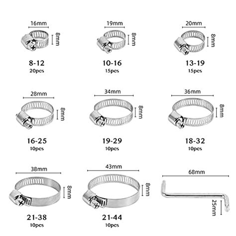 Pi Ces Collier De Serrage R Glables A Mm Colliers De