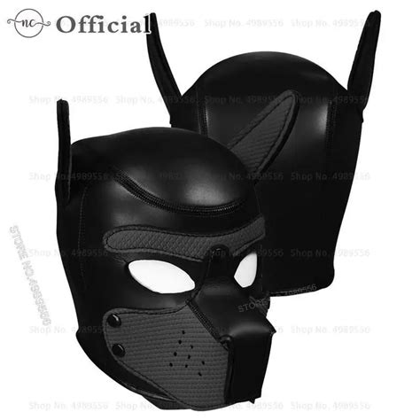 Bondage Extreme Fetish Leash Bdsm Outdoor Sex Mask Masque Sexy Couple Games Slaves Pup Hood