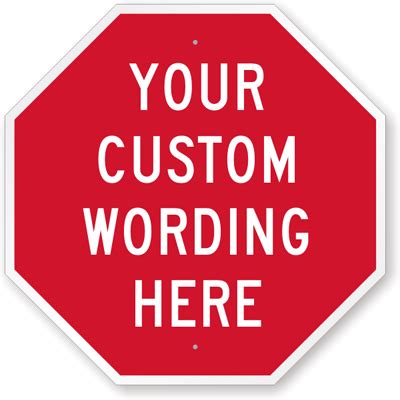 Custom STOP Signs