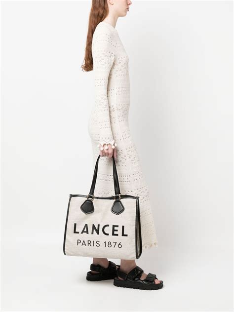 Lancel Logo Print Tote Bag Farfetch