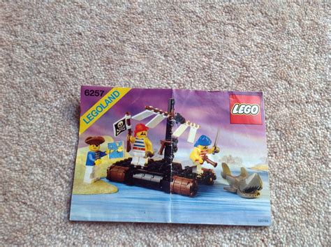 Lego 6257 Castaway S Raft Legoland Pirates COMPLETE W Box Instructions