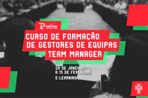 Candidaturas abertas para curso de Team Manager Associação de Futebol