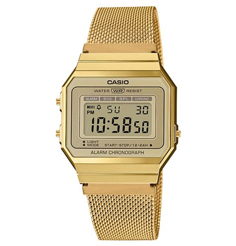 Reloj Casio Hombre A700WEMG 9AEF Dorado Esterilla Joyeriacanovas